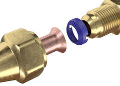FlareSeal close-up of multi-ring flare surface highlighting sealing rings and reliability