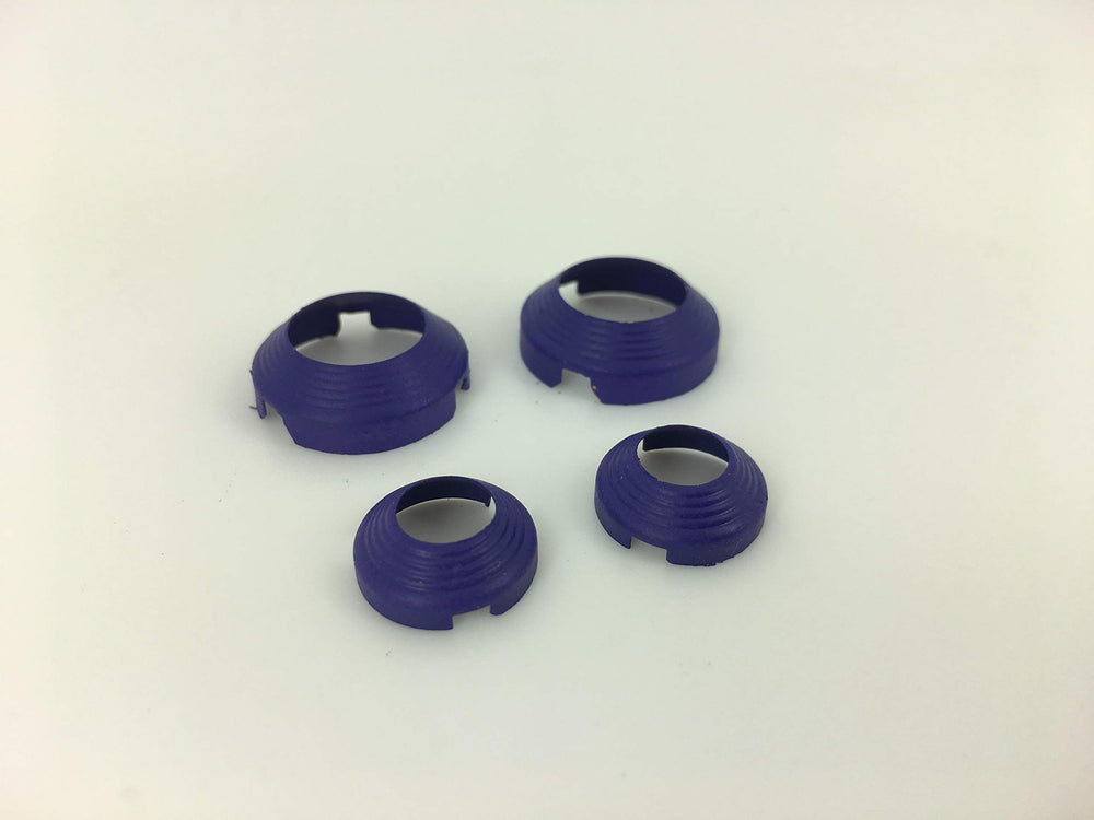 FlareSeal Schrader-Seal with brass cap detail preventing valve core leaks on service ports