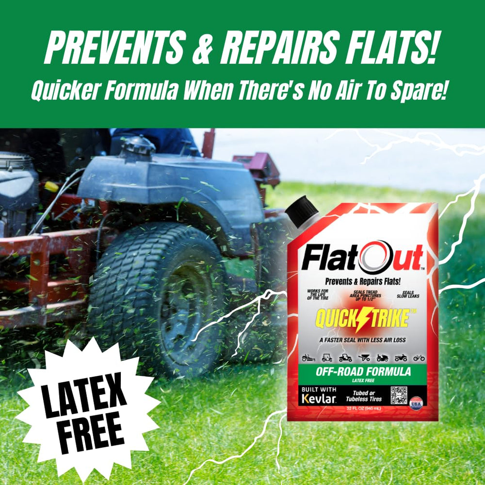 FlatOut QuickStrike installed in a trailer tire showing reliable puncture protection