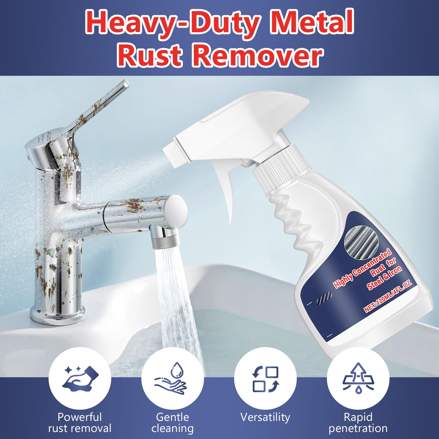 Flaurix close-up spray nozzle demonstrating easy targeted application