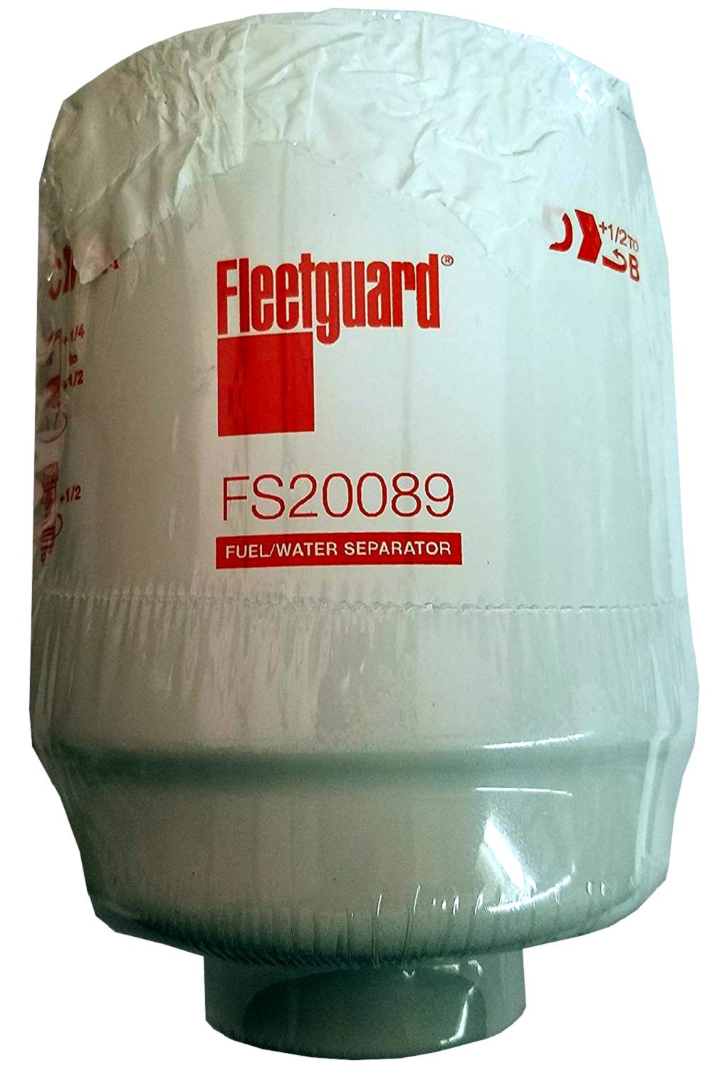 Fleetguard FS20089 filtration media close-up showing water separation functionality