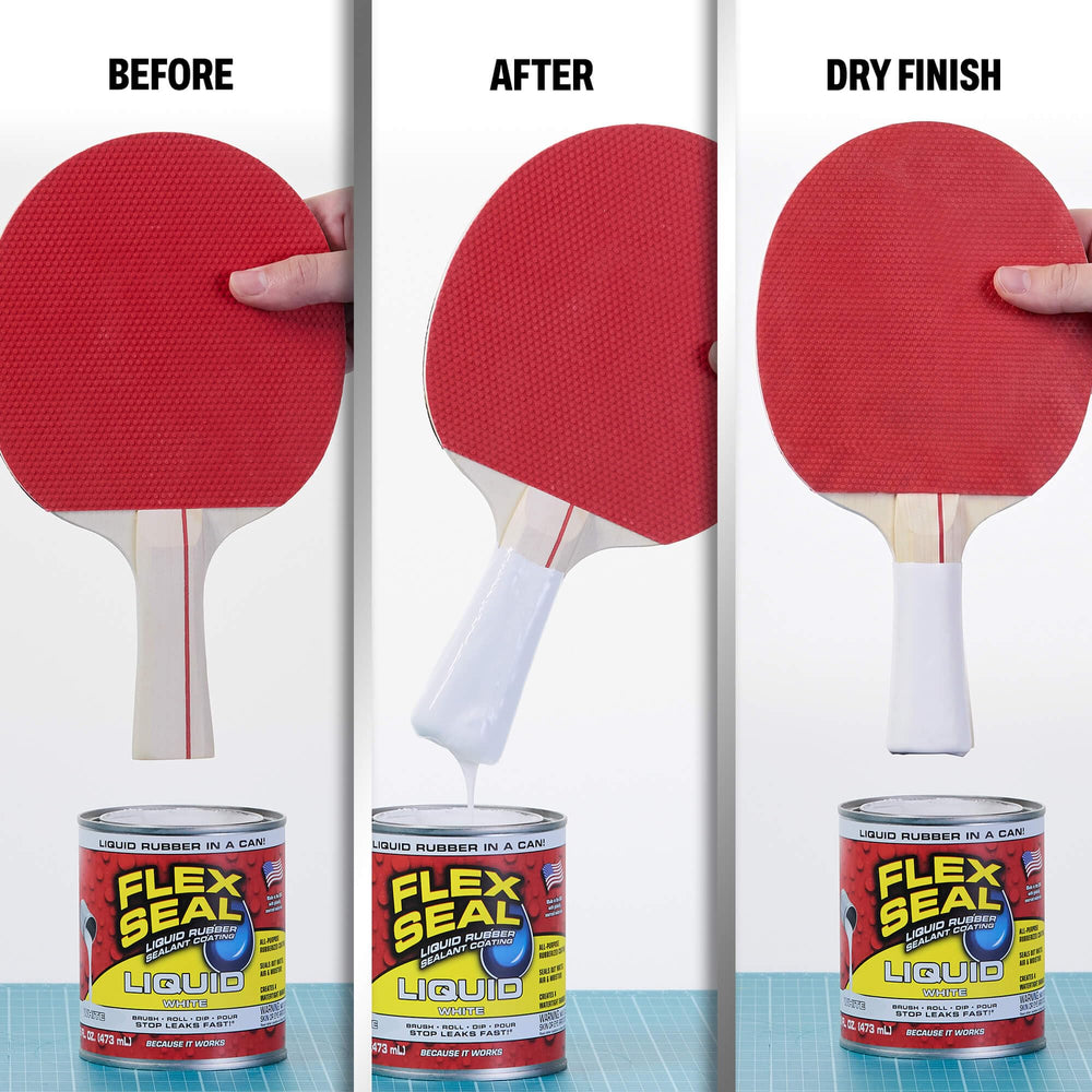 Close-up texture of cured Flex Seal Liquid showing smooth flexible finish