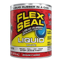 Flex Seal Liquid front can white showing product packaging and benefit
