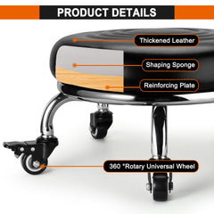 FLOLXNB underside view of five casters showing smooth 360-degree mobility benefit