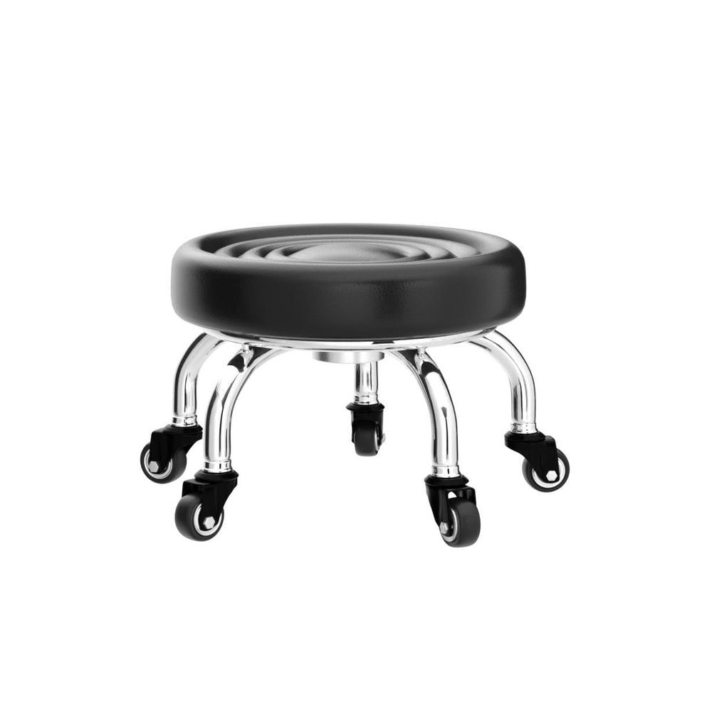 FLOLXNB brake wheel detail demonstrating locked stability for safe stationary use