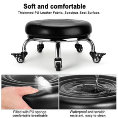 FLOLXNB close-up of PU leather seat highlighting easy-clean comfortable surface