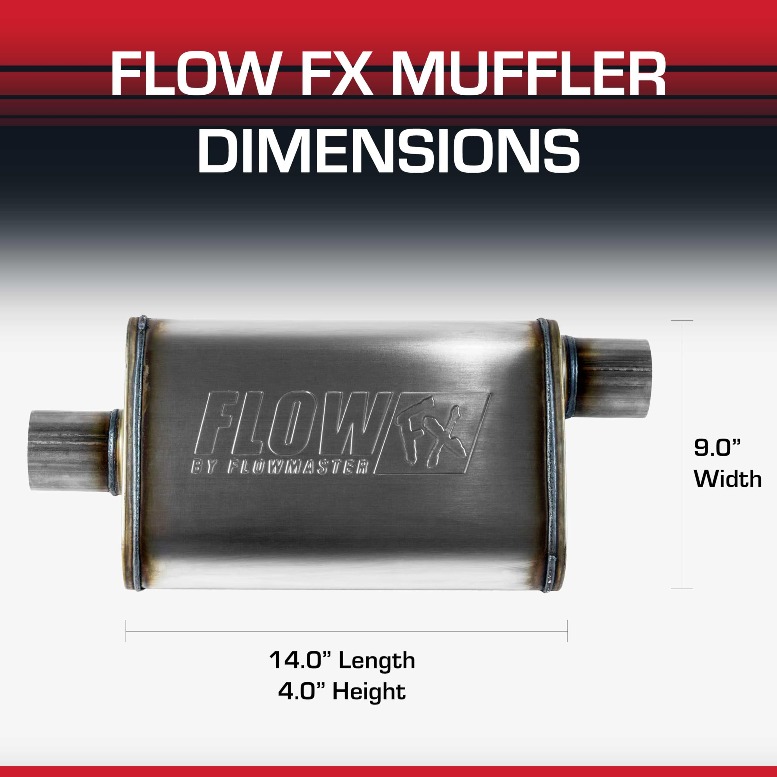 Flowmaster packaging label close-up showing model and compatibility clarity