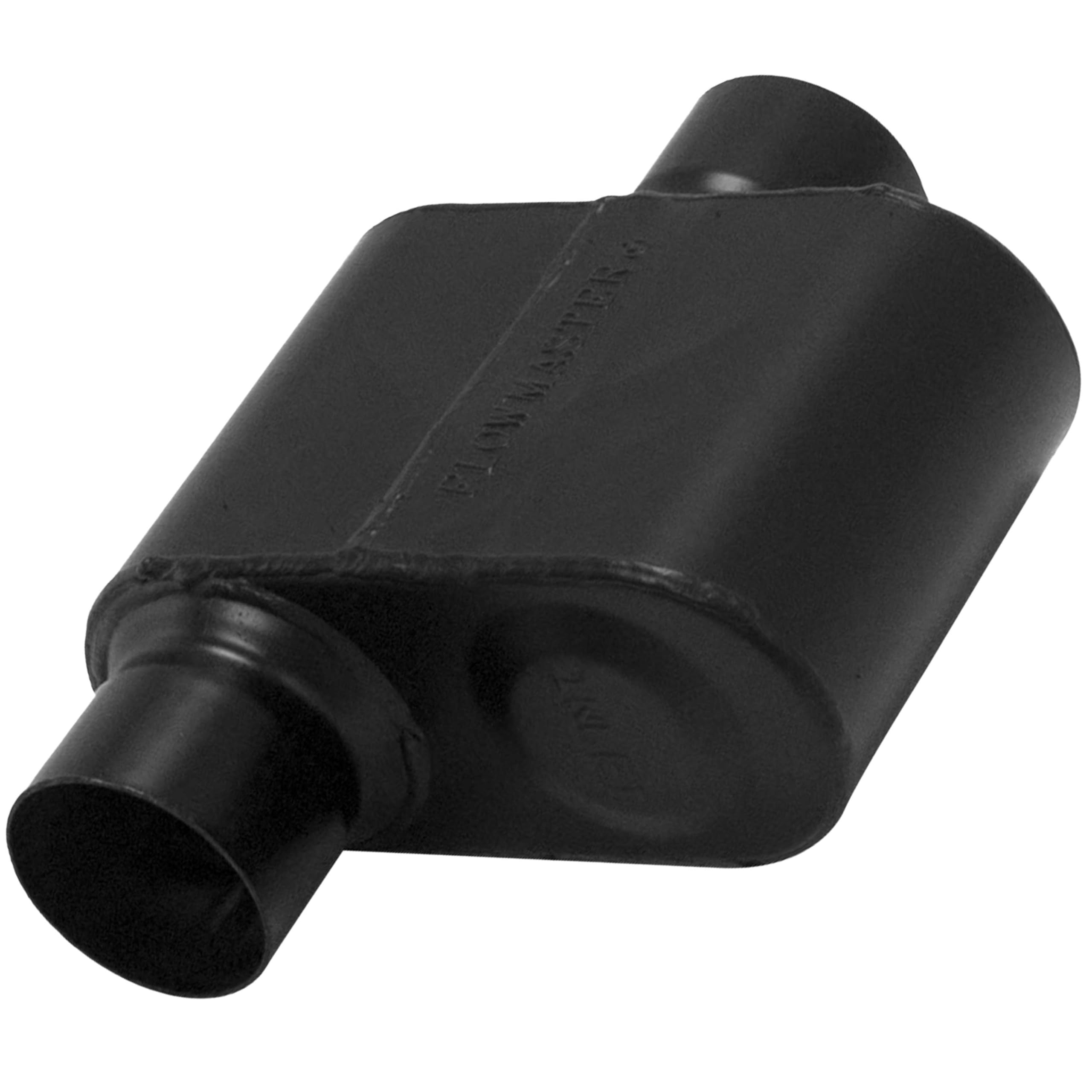 Flowmaster Super 10 front view showing aggressive chambered profile and presence