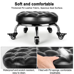 FLOLXNB stool in garage showing mobility and ergonomic low-height support