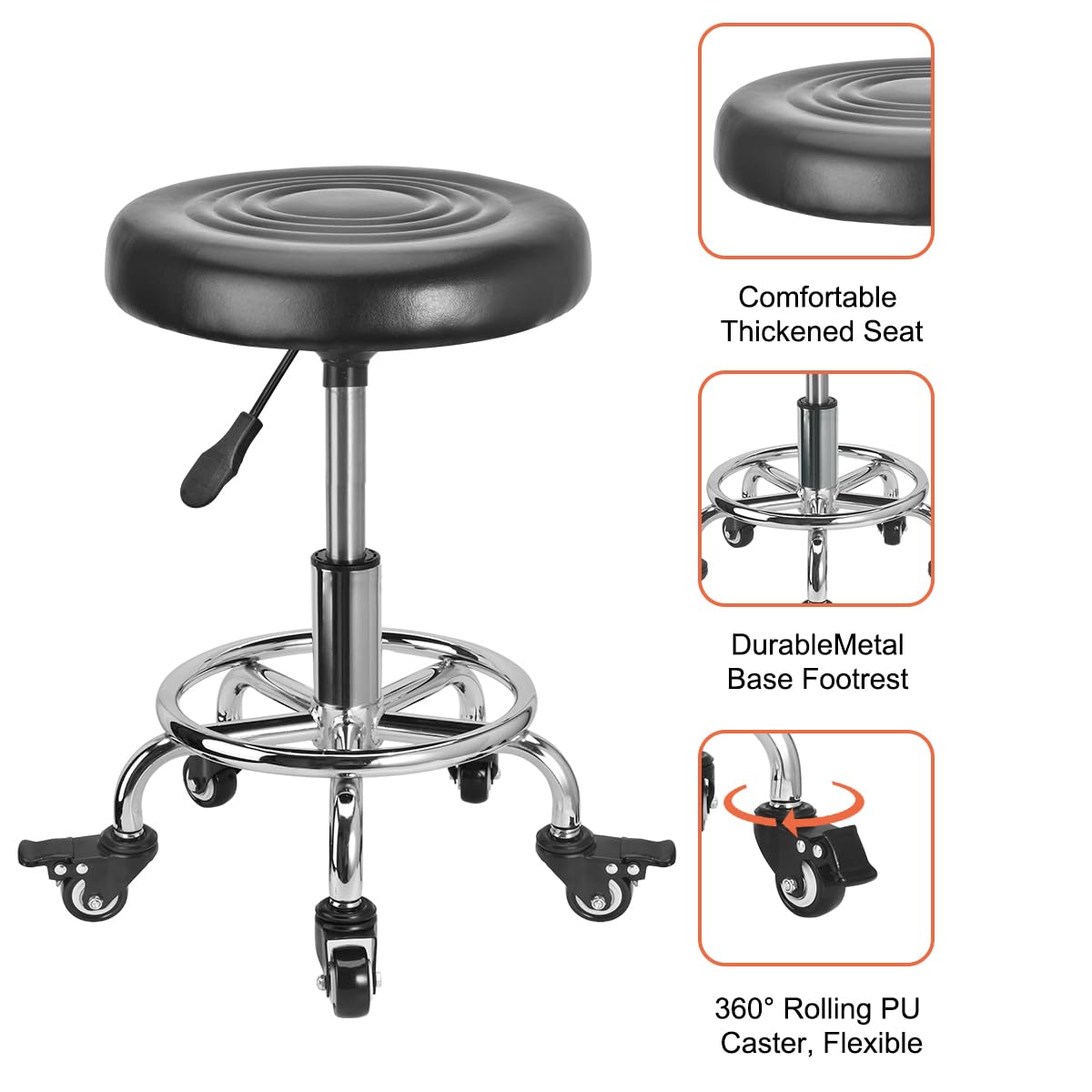 FLOLXNB five-wheel base showing durable construction for stable mobility and bearing strength