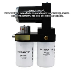 FLTRUCKTOP close-up of filter media showing water-separator layers and durability