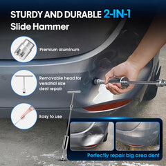 Fly5D bridge dent puller in action for gradual correction