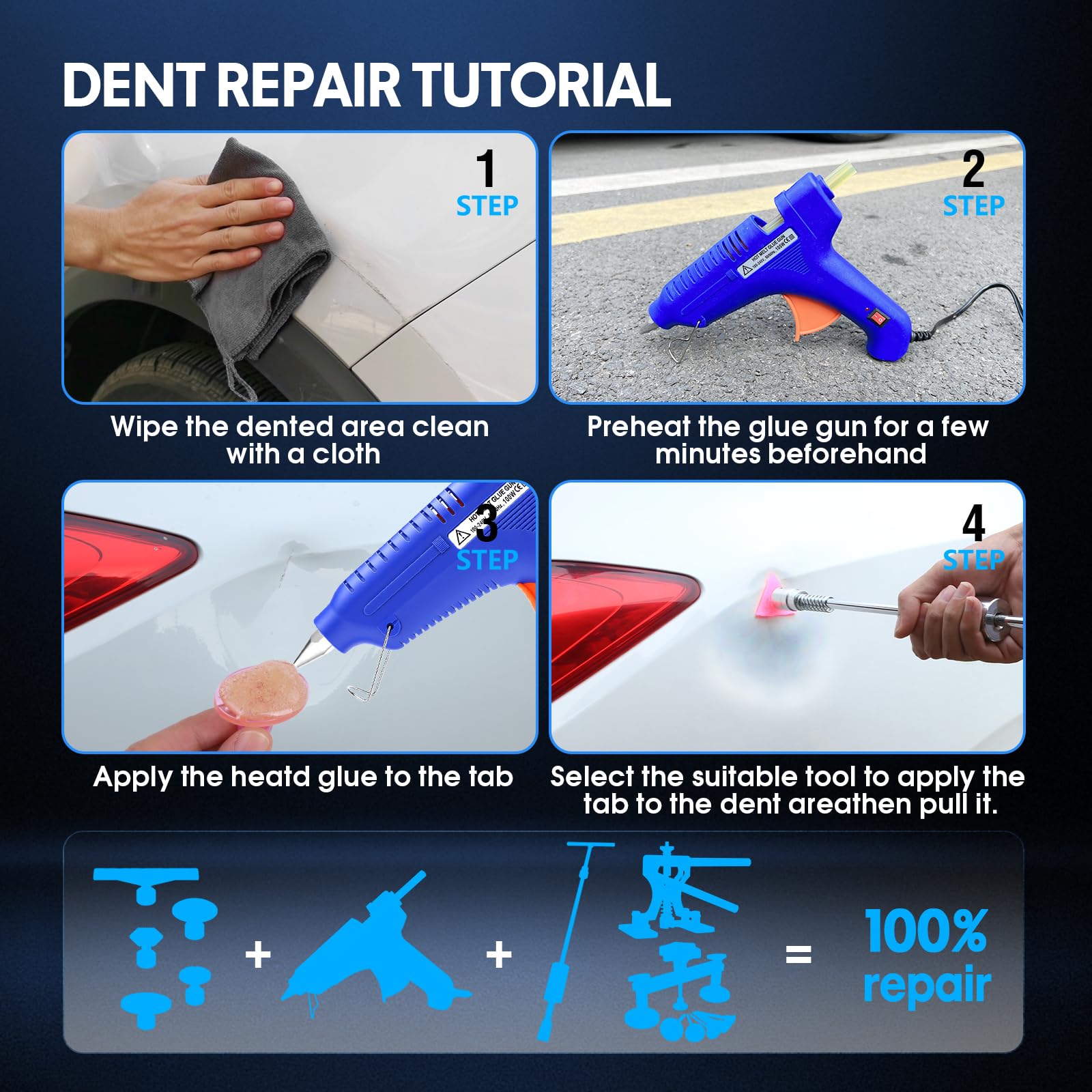 Fly5D inflatable air wedge and trim tools preventing panel damage