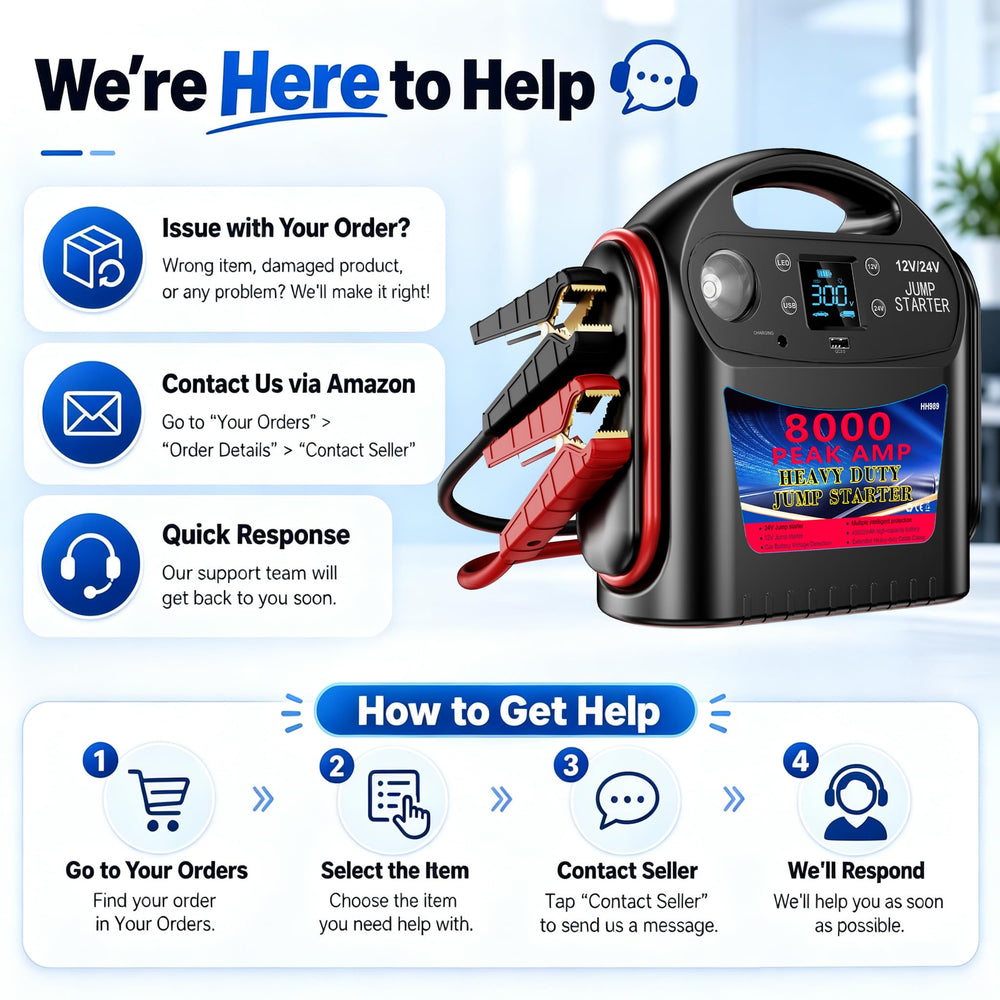 FlyAuto connected to diesel truck starter demonstrating high-power starting