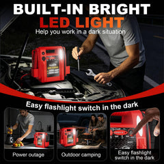 FlyAuto emergency light illuminated to increase roadside visibility and safety