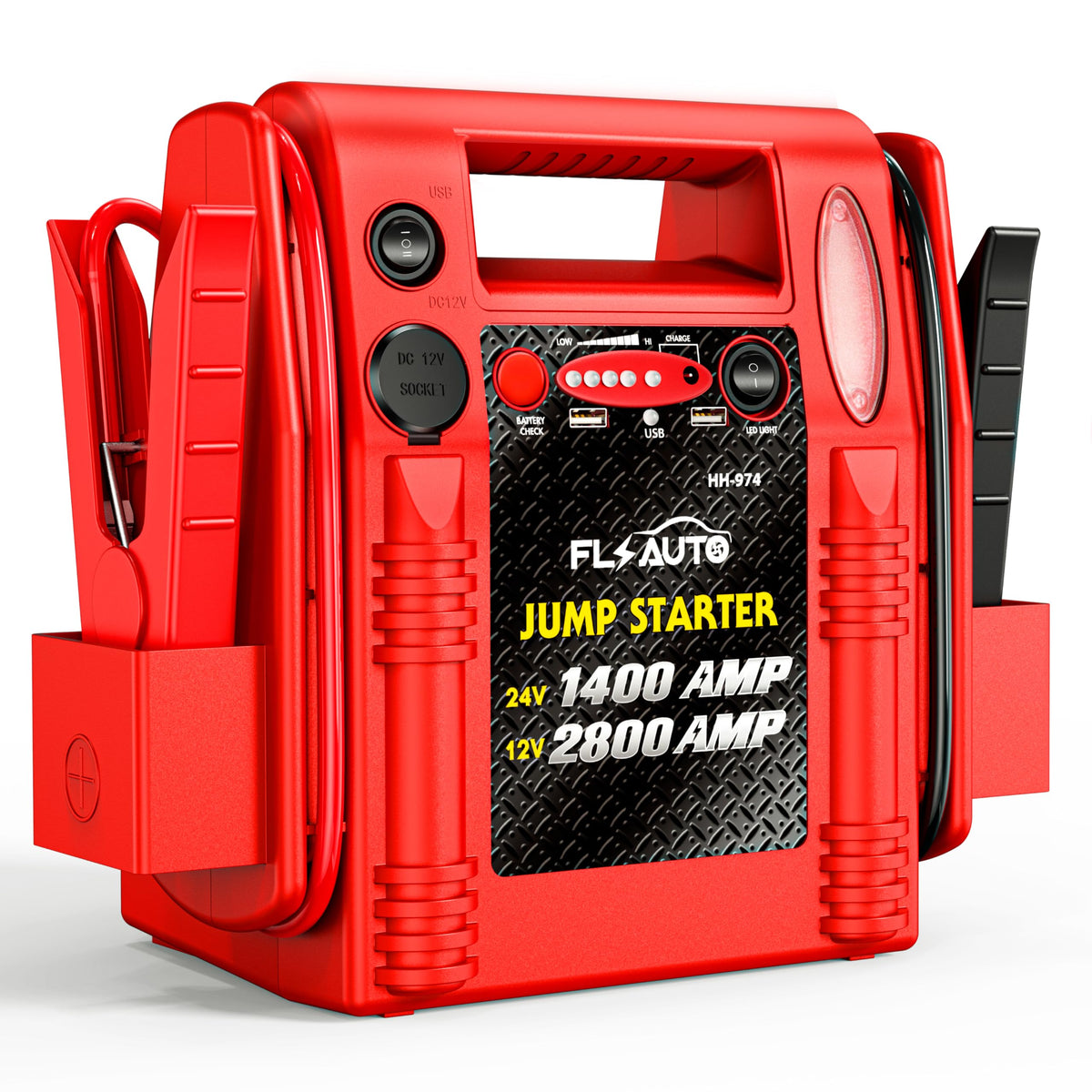 FlyAuto front panel showing controls and indicators for quick use and status