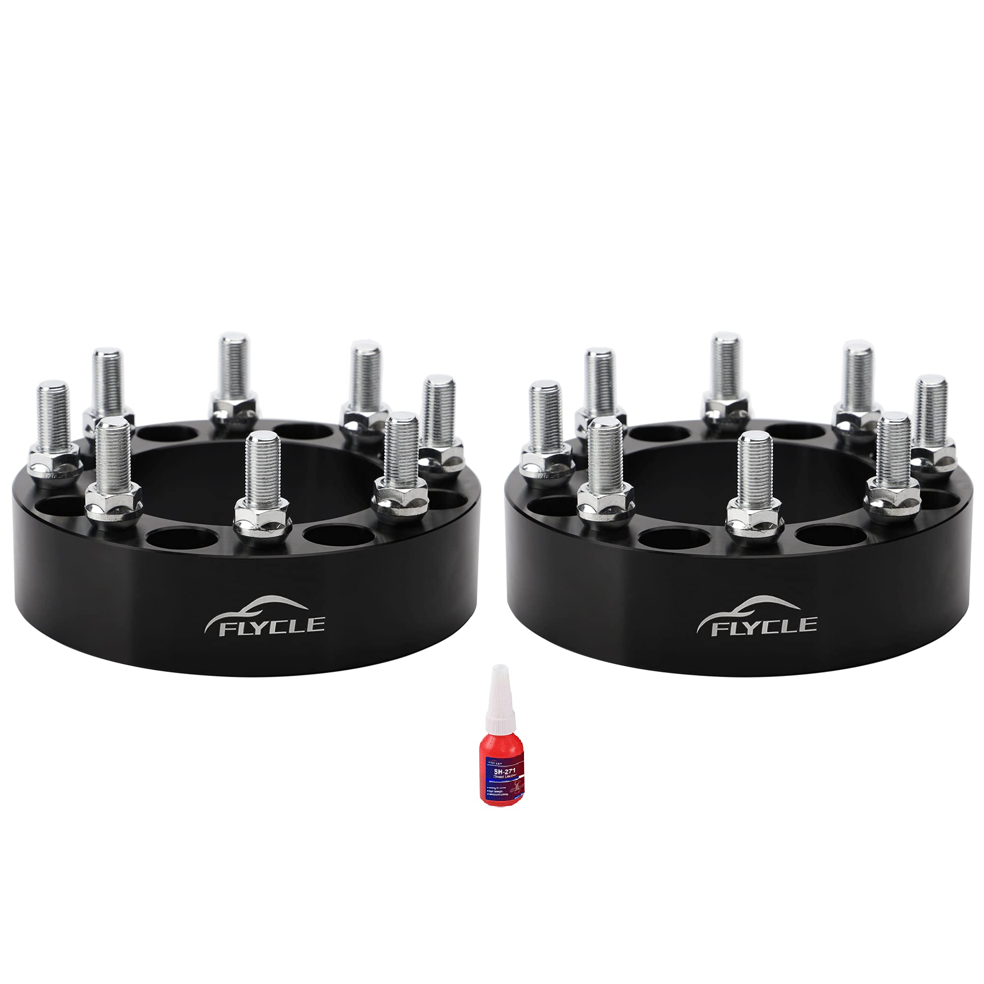 FLYCLE front view of wheel spacer kit showing fitment and finished surface for reliable installation