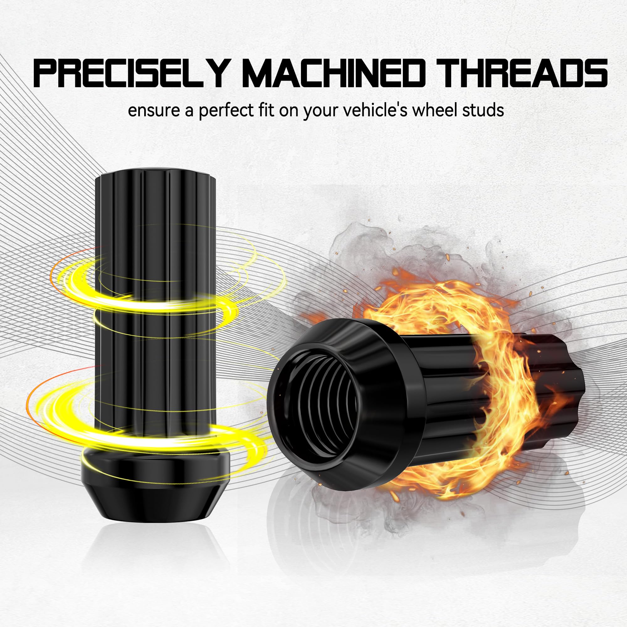 FLYCLE spline key socket included with kit for secure installation and theft resistance