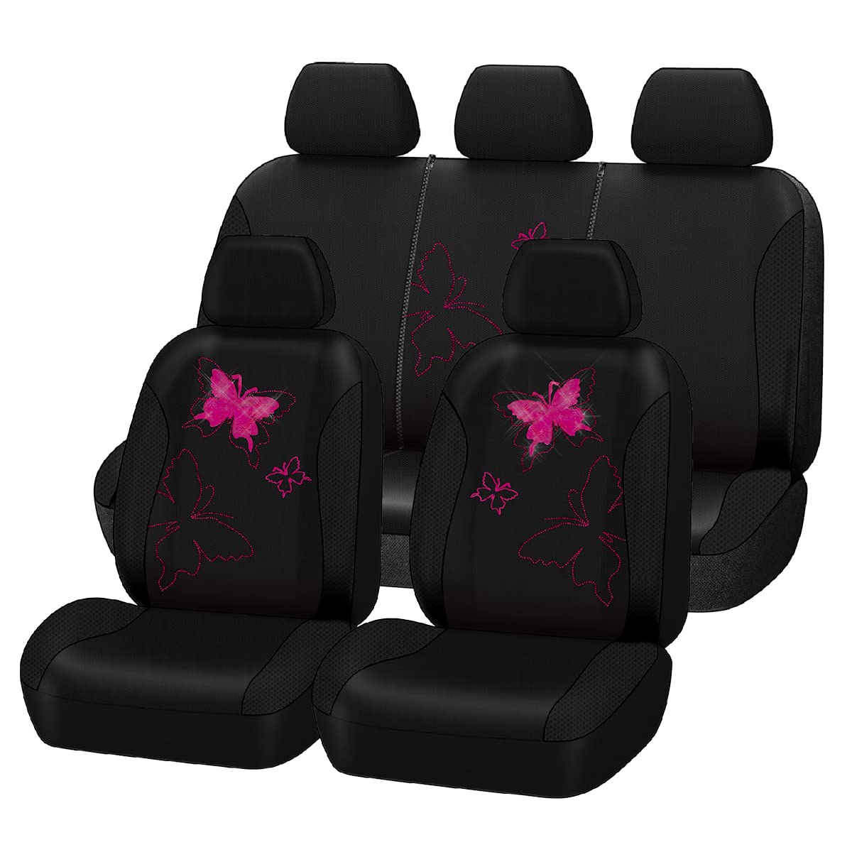 Flying Banner back seat front view showing full-set fit and stylish color