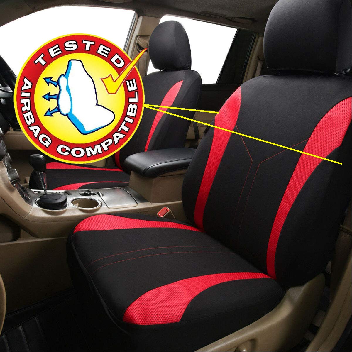 Flying Banner cleaning wipe demo demonstrating easy-care benefit