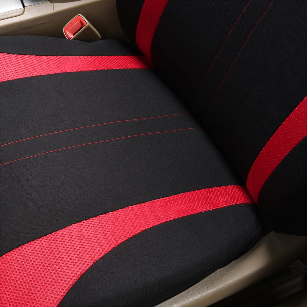 Flying Banner mesh texture close-up illustrating breathable polyester comfort