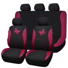 Flying Banner front seat full view showing burgundy lace and stylish protection