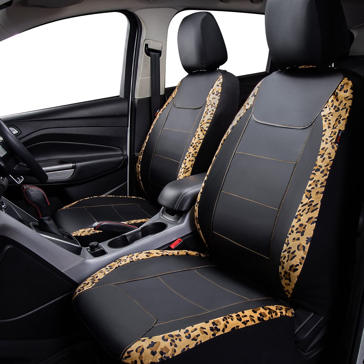 Flying Banner close-up of leopard print fabric with durable texture