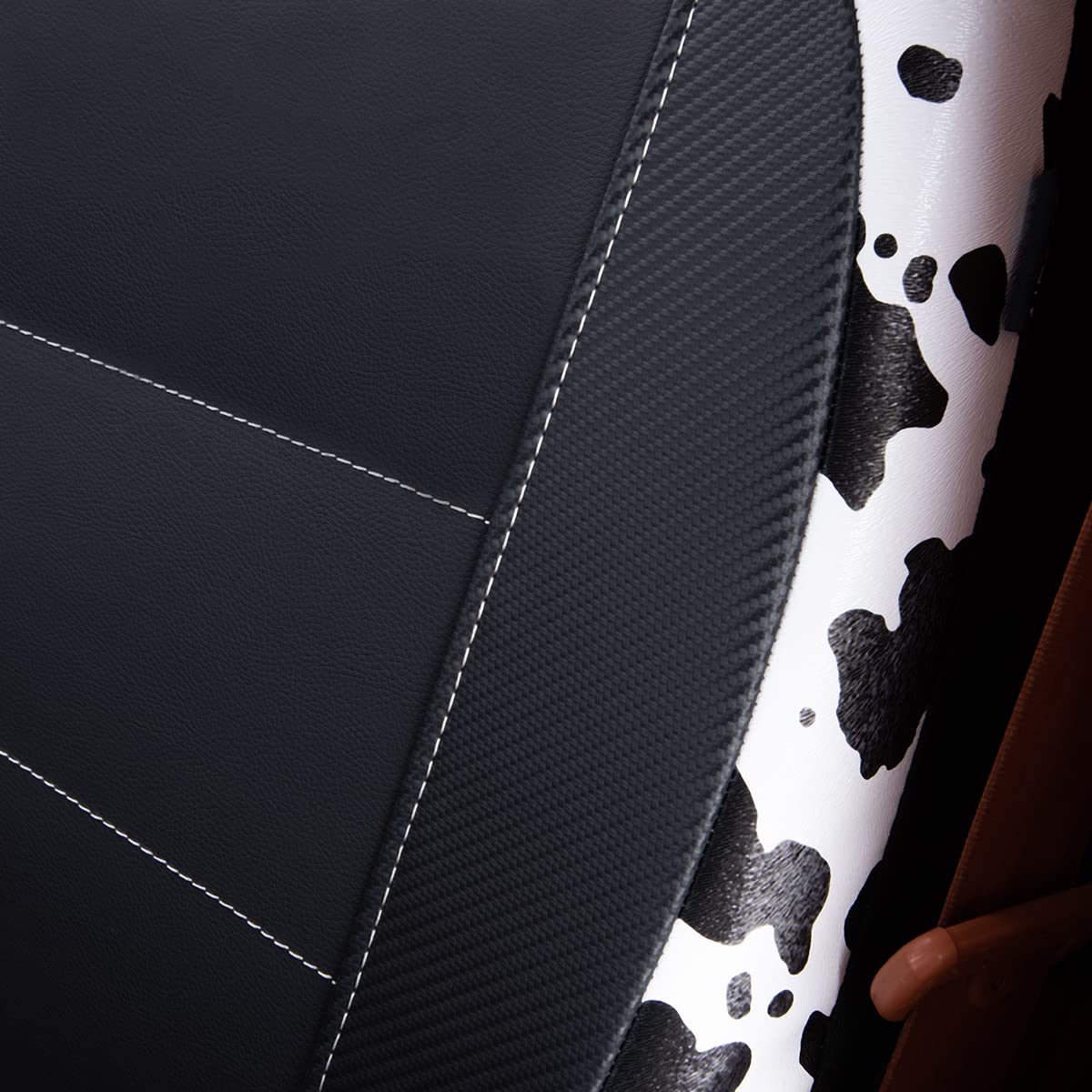 Flying Banner lifestyle shot of installed covers in car interior showcasing upgraded style
