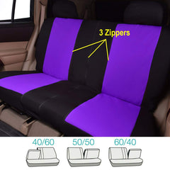 Flying Banner rear zipper access detail enabling cup holder use quickly