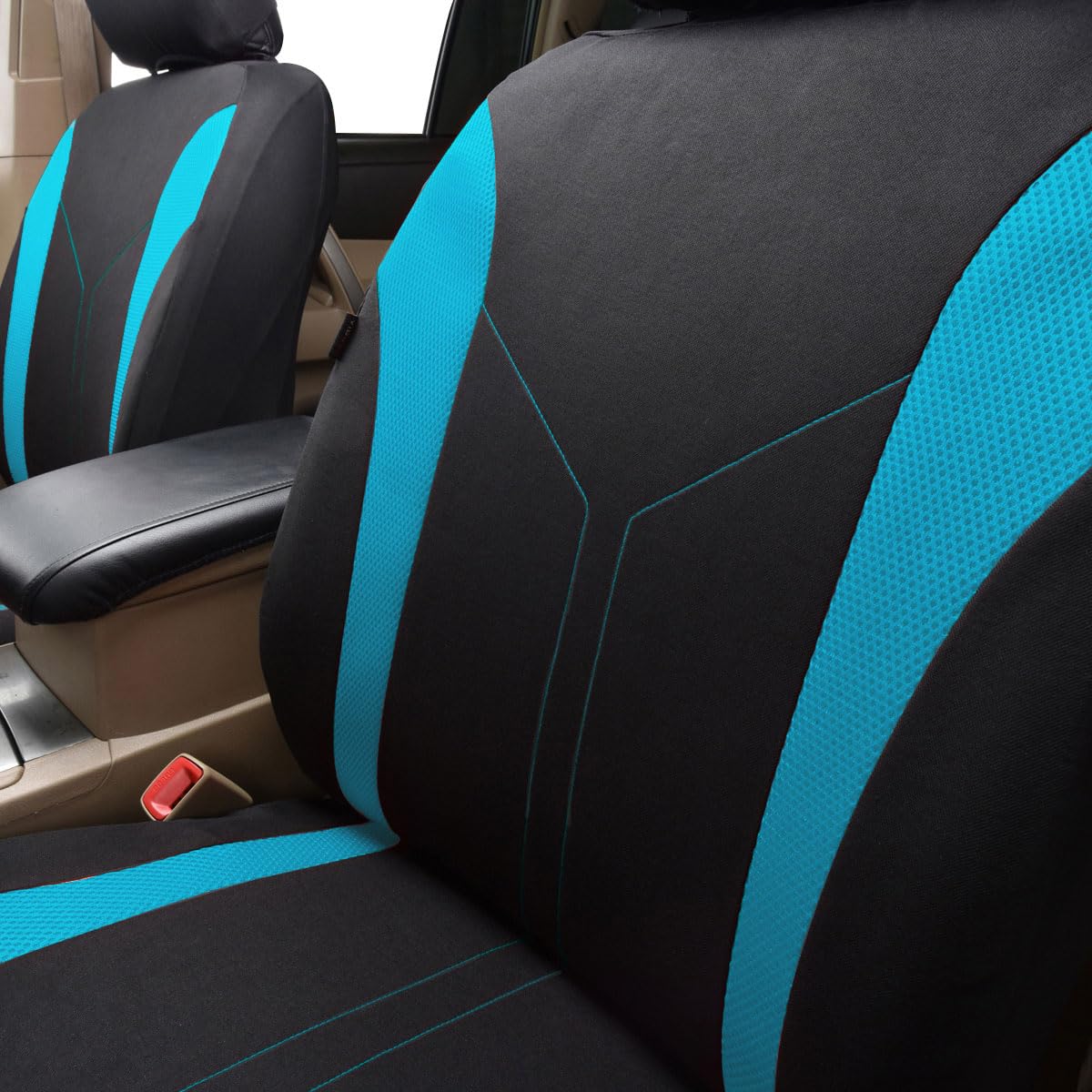 Flying Banner sewn side seam for airbag compatibility and safety