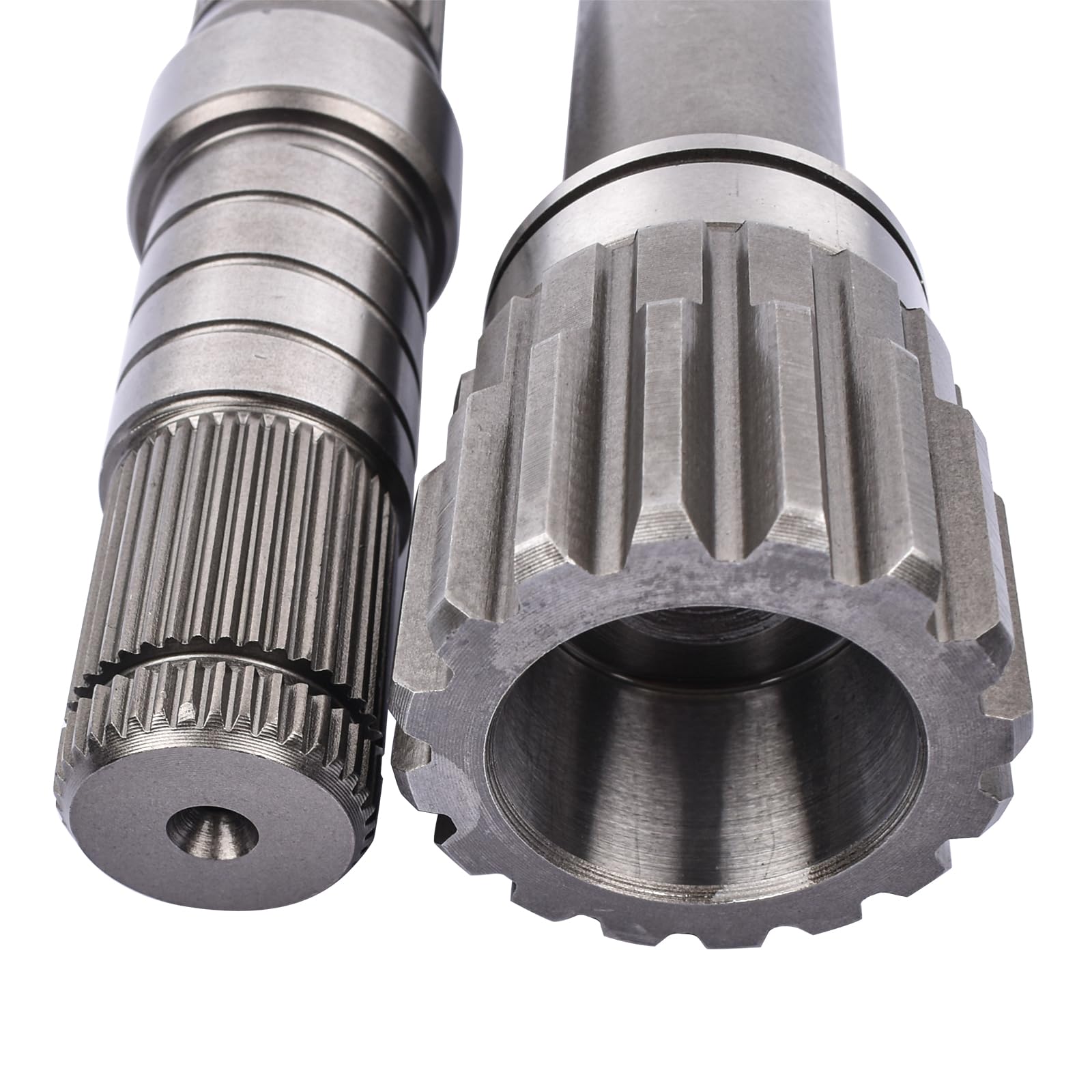 Flynsu intermediate shaft installed on Ram 1500 front axle demonstrating restored stability