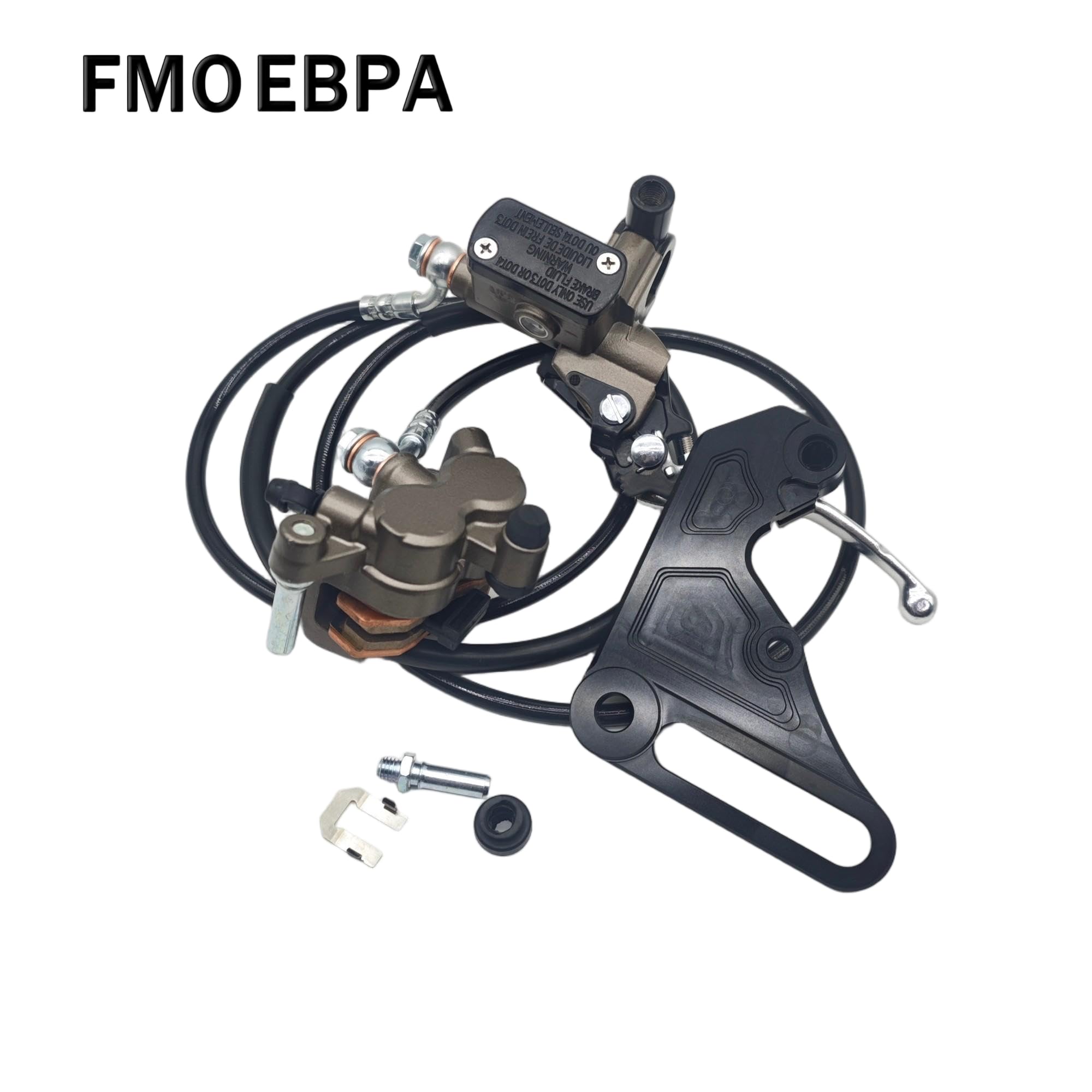 FMO EBPA pad and piston detail illustrating wear resistance and consistent braking