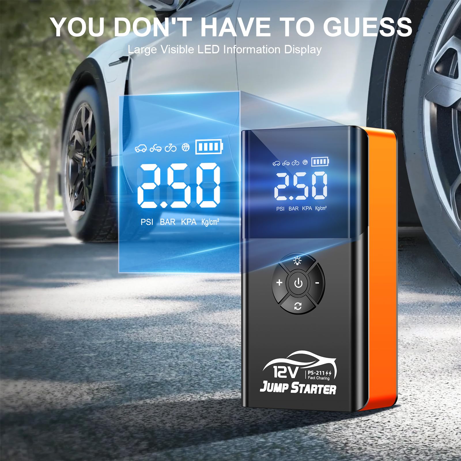 fmooostore USB ports and power bank outputs charging phone for emergency power
