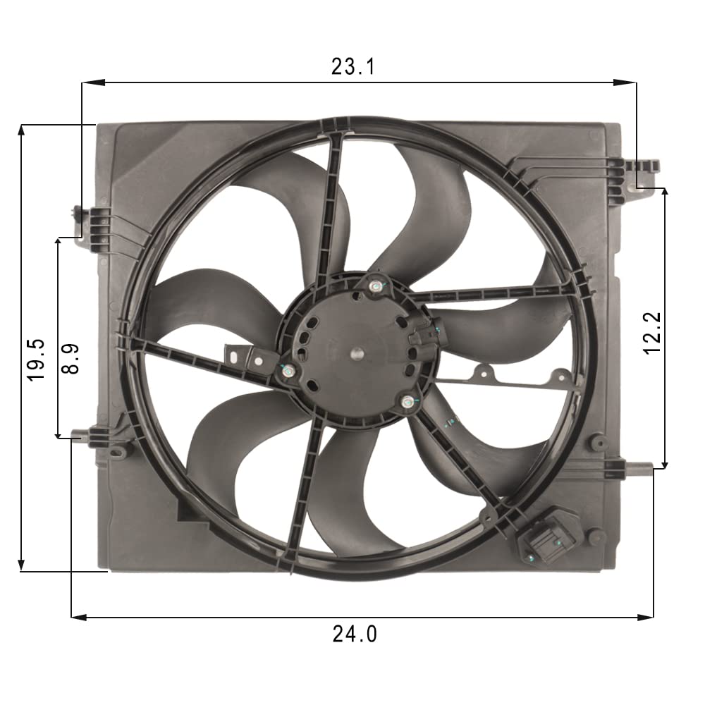 Focreedy mounting bracket detail showing bolt pattern for precise fit benefit