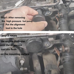 Foemint EN-48896 installed on camshaft demonstrating alignment verification benefit