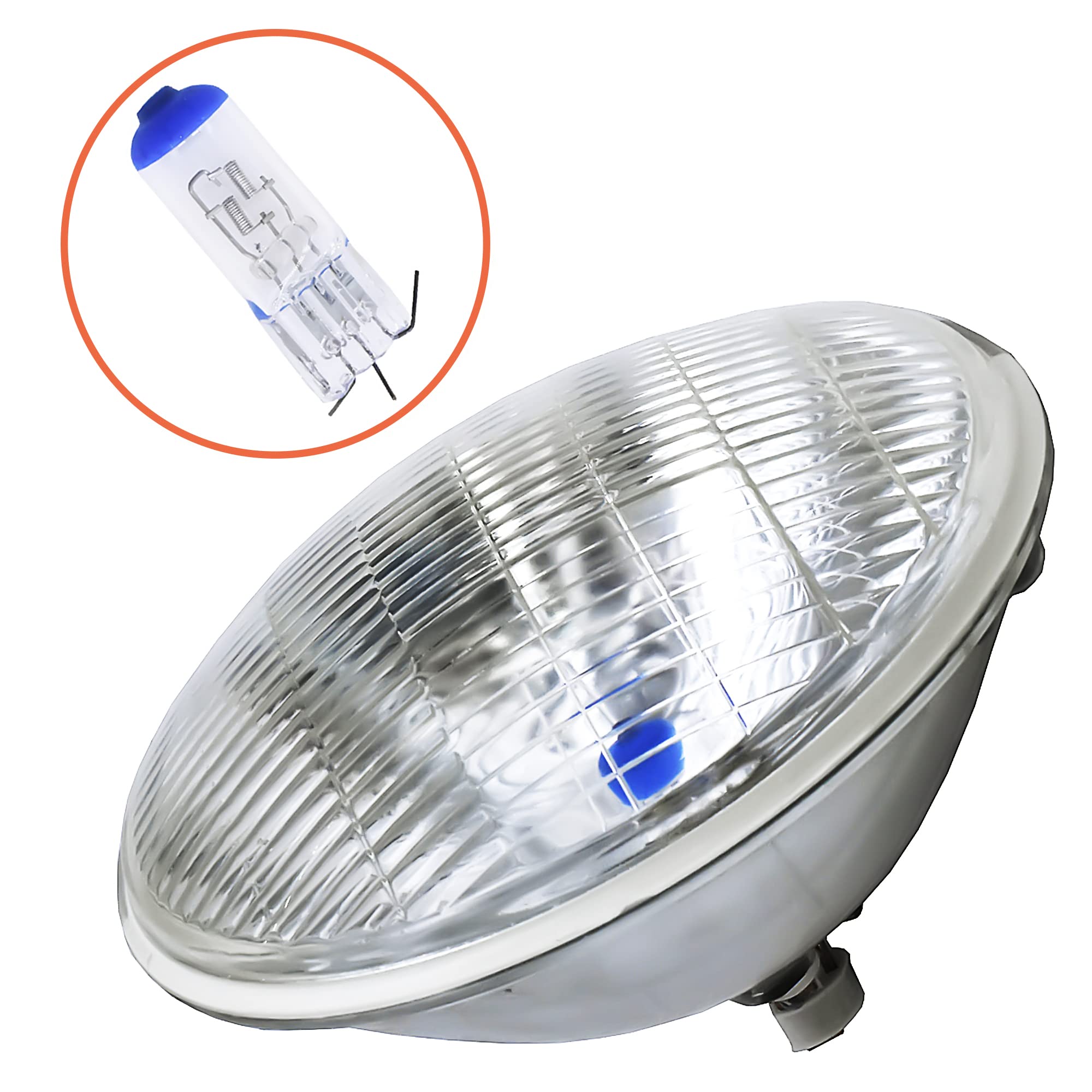 fokes side profile of H6024 sealed beam highlighting compact 7-inch shape for easy fit