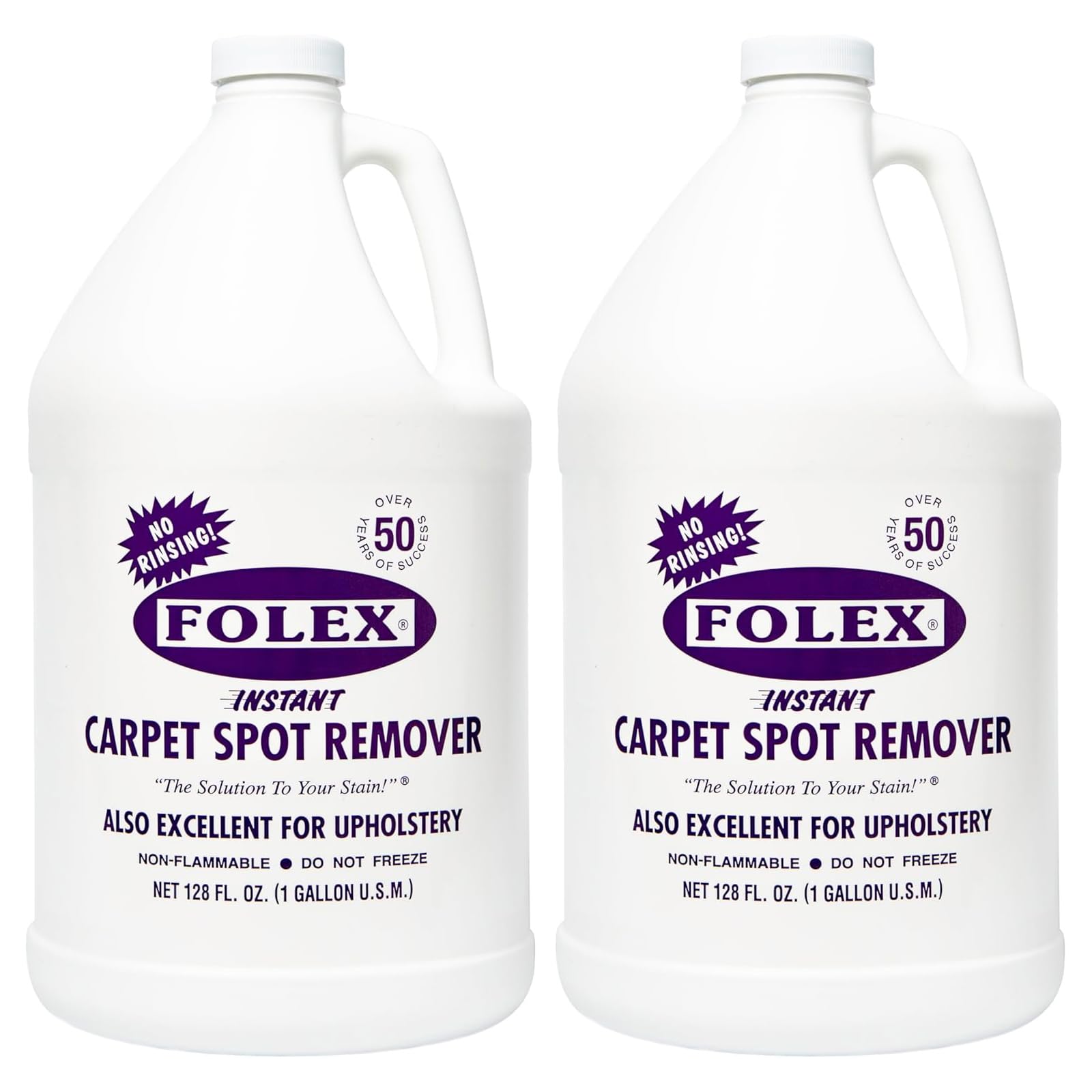 FOLEX gallon front label showing product name and stain removal benefit