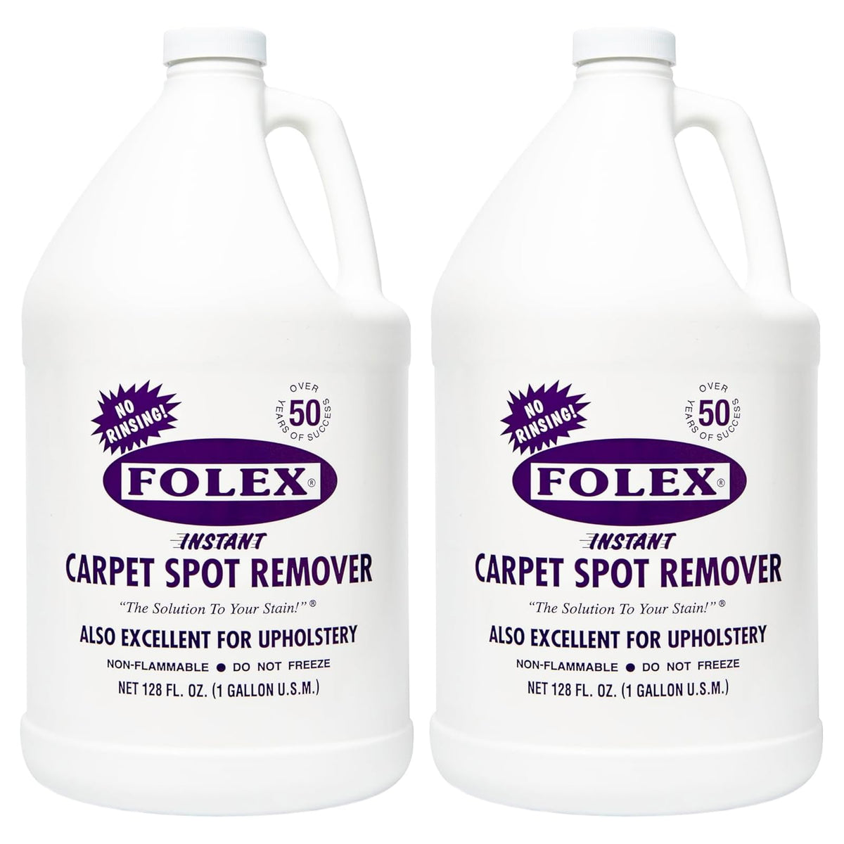 FOLEX gallon front label showing product name and stain removal benefit
