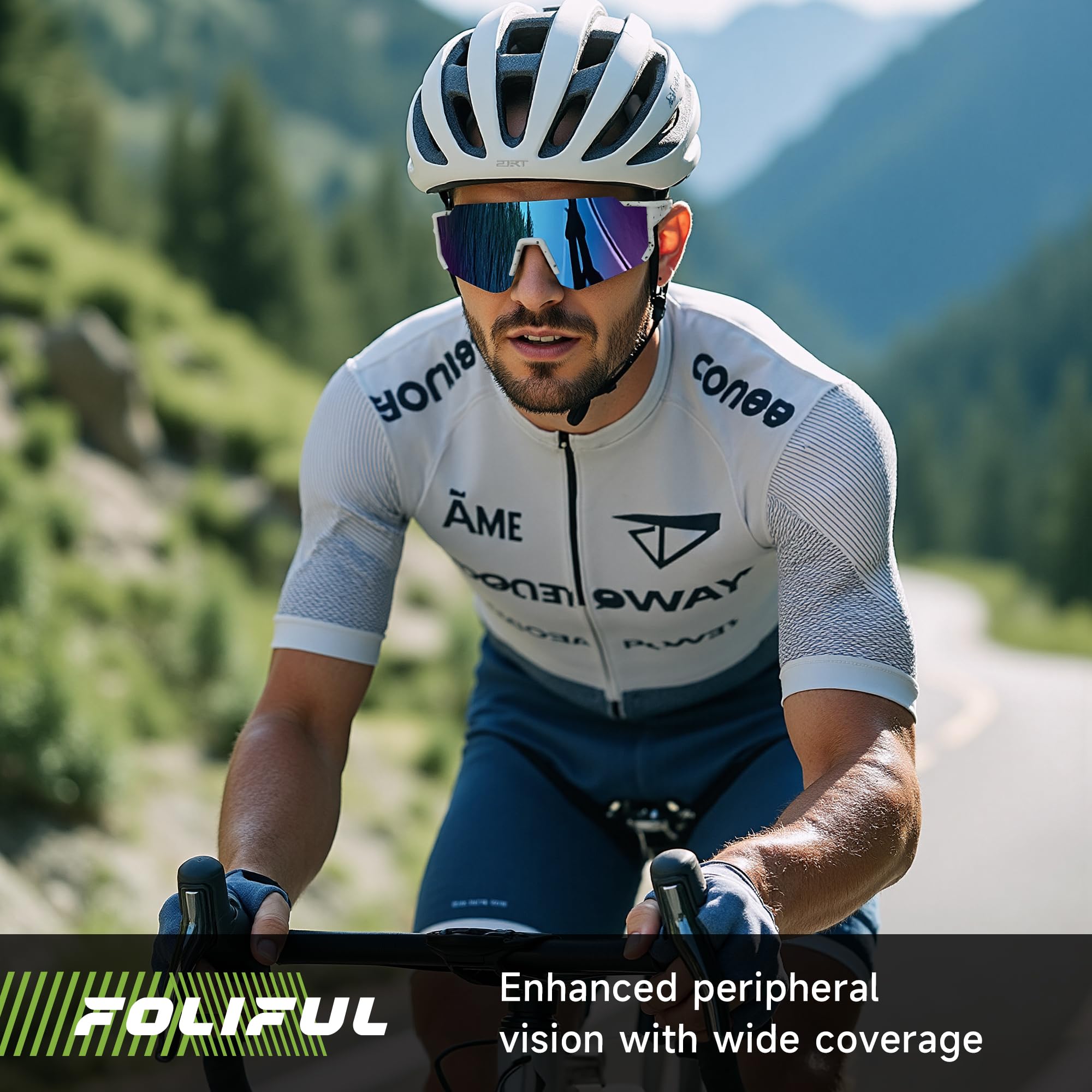 Foliful side profile illustrating wraparound fit and secure coverage