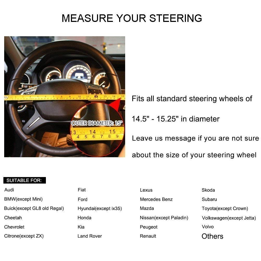Follicomfy hand stretching cover on wheel demonstrating easy installation