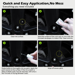 FOLLOWIN kit contents with sandpaper and bottle for prepping and painting