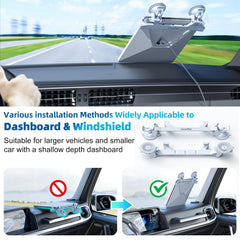 FONKEN Starlink Mini attached to windshield showing flexible placement benefit