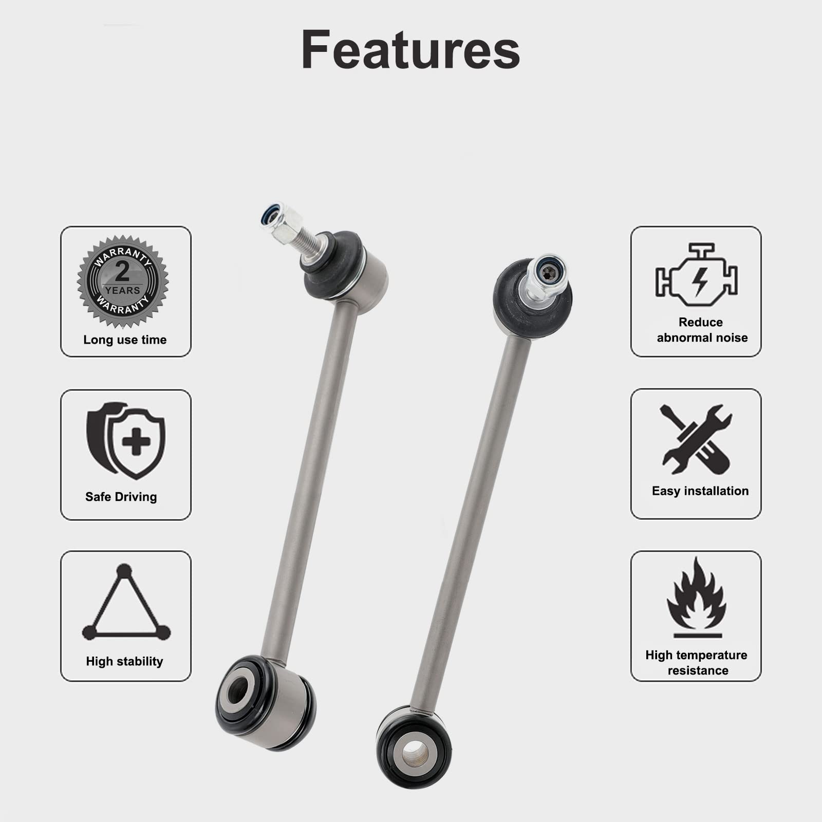 FORDECO links mounted on Jeep Wrangler showing improved handling benefit