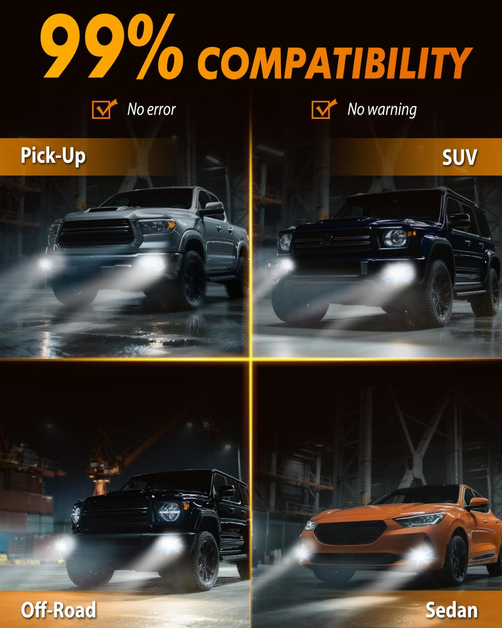 FORENNER nighttime driving scene showing improved road illumination and safety
