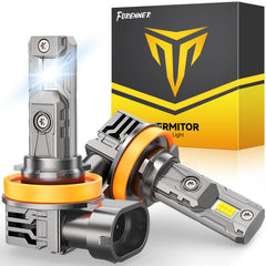 FORENNER front view of bulb pair showing compact plug-and-play design and benefits