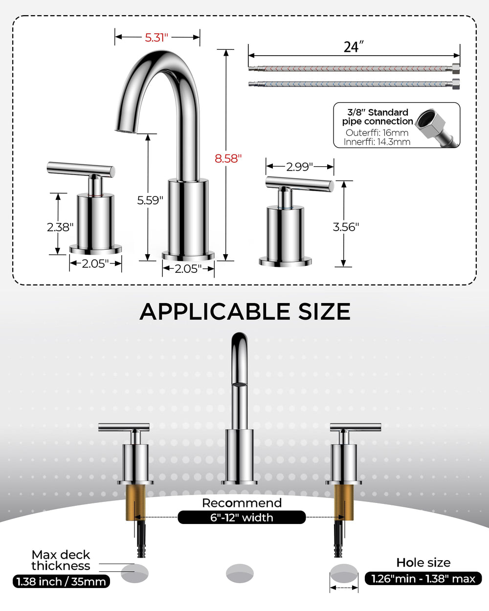 FORIOUS faucet installed on bathroom vanity in lifestyle setting showing cohesive decor benefit