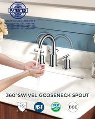 FORIOUS side profile of faucet illustrating compact footprint and space-saving benefit