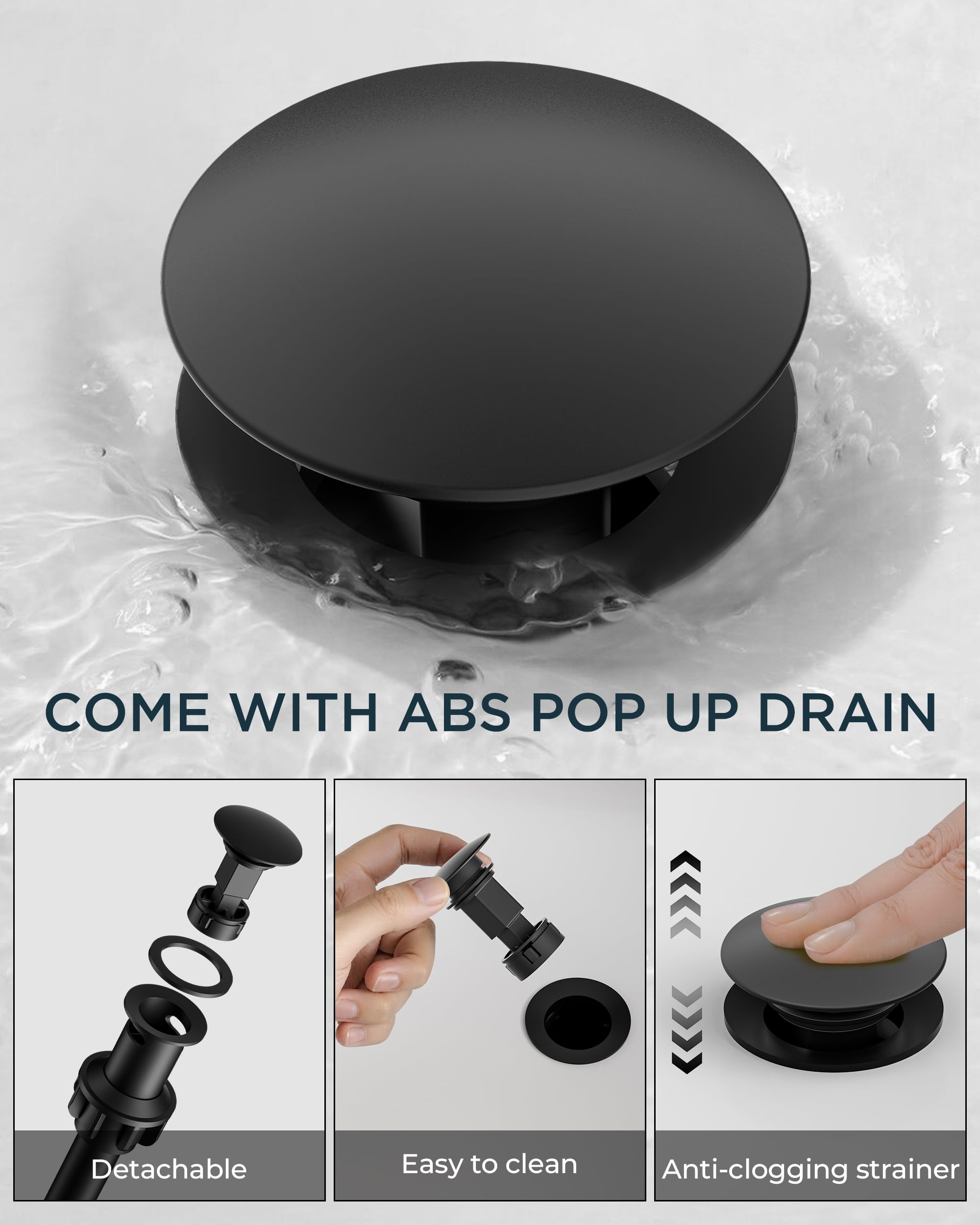 FORIOUS faucet packaging and parts laid out showing complete installation kit