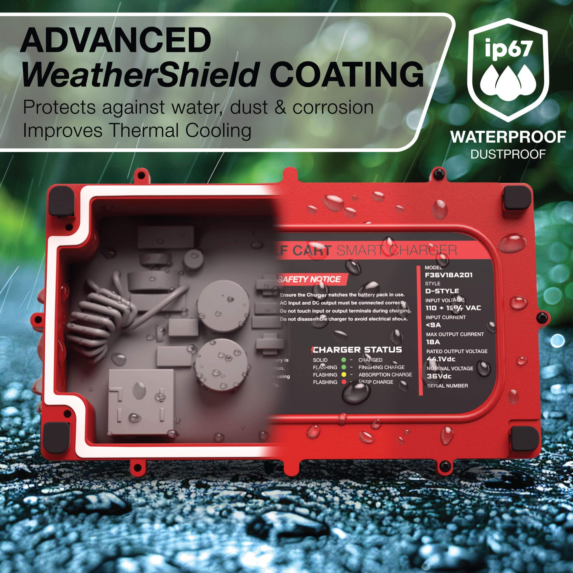 FORM side label with specs showing voltage and amperage clarity for safe use