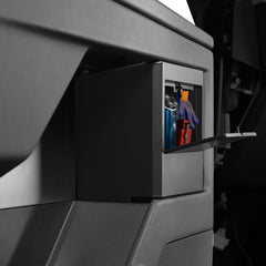 Foronetry side profile in door pocket showing seamless fit benefit